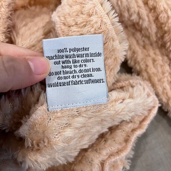 Dudley Stephens Brighton Boatneck Bubble Fleece Blush/Nude Medium Sweatshirt - Picture 6 of 7